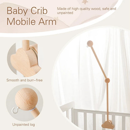 Baby Wooden Bed Bell Bracket Mobile