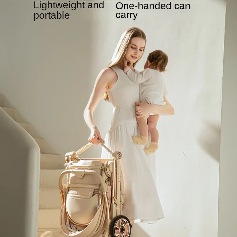 CloudWalker – Premium Leather Baby Stroller