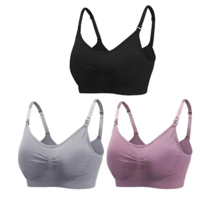 MumSoft™ Seamless Maternity Bra (3‑Pack)