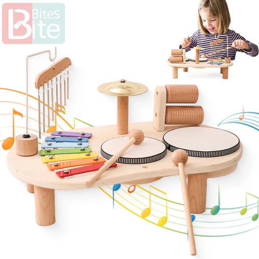 Montessori Wooden Musical Xylophone Table
