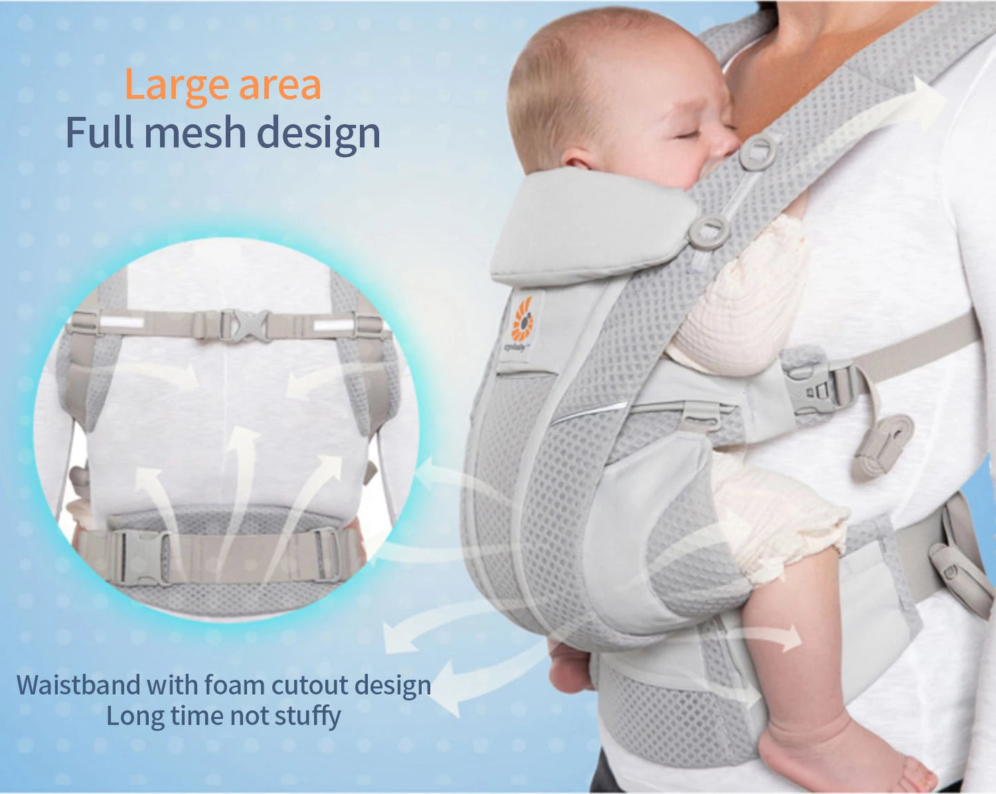 Breathable Mesh Baby Carrier