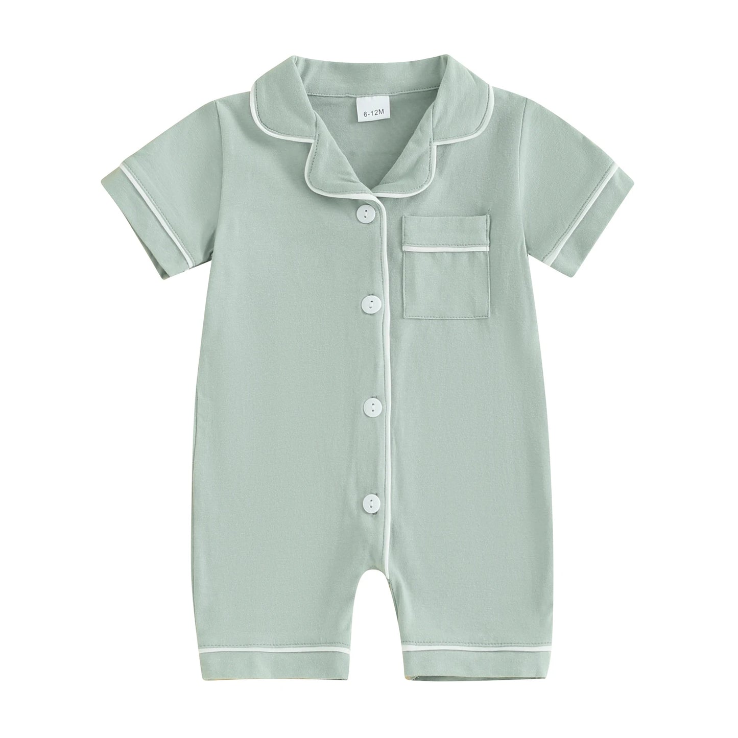 Baby Button Romper Pajama