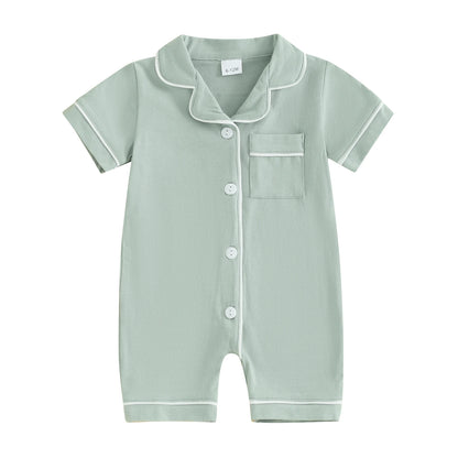 Baby Button Romper Pajama