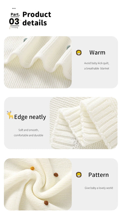 Knit Baby Blanket (90x70cm)