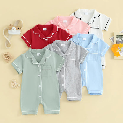 Baby Button Romper Pajama